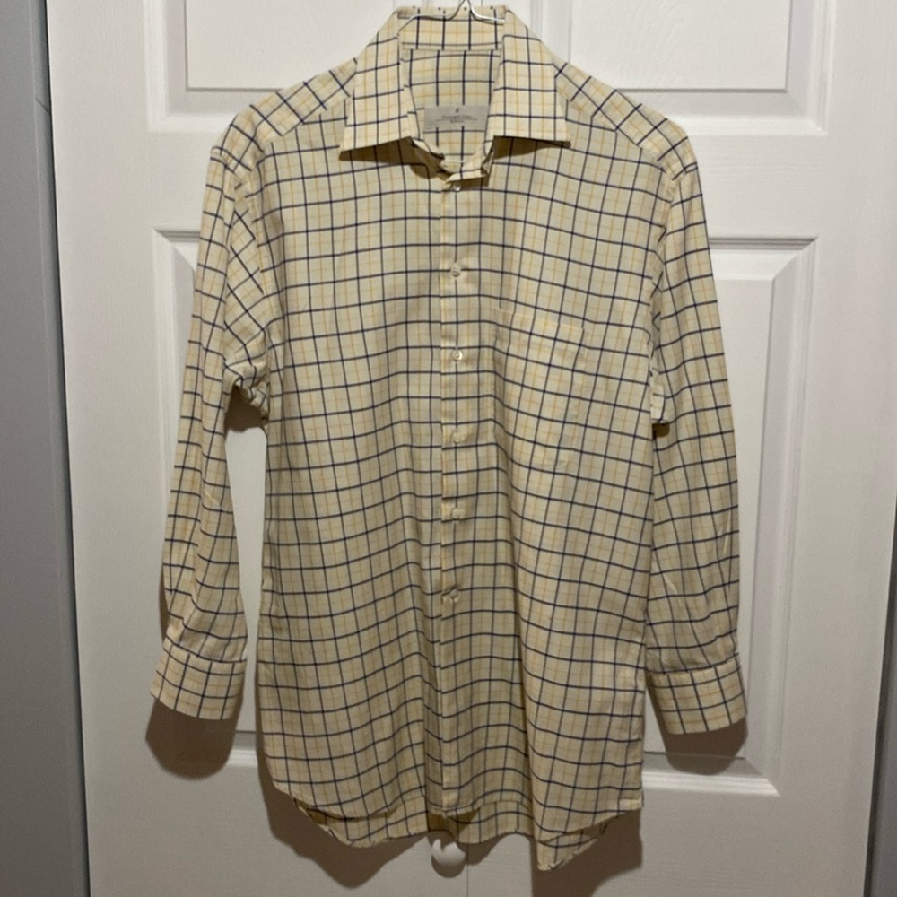 Ermenegildo Zenga Mens Custom made button up shirt Size Xl